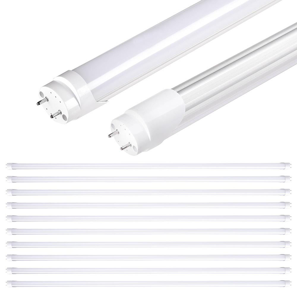 10 Pcs 6000 6500k 18w 4ft T8 Led Tube Bulb Light Fluorescent inside dimensions 1000 X 1000