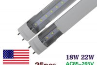 25 Pack Of 4ft 18w T8 T12 Led Tube Light Frost Cover Cold White 48w pertaining to dimensions 900 X 900