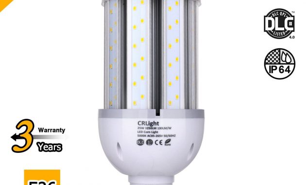 25w Led Corn Light Bulb 5000k Daylight White 3200lm 200w Equivalent within proportions 1500 X 1500