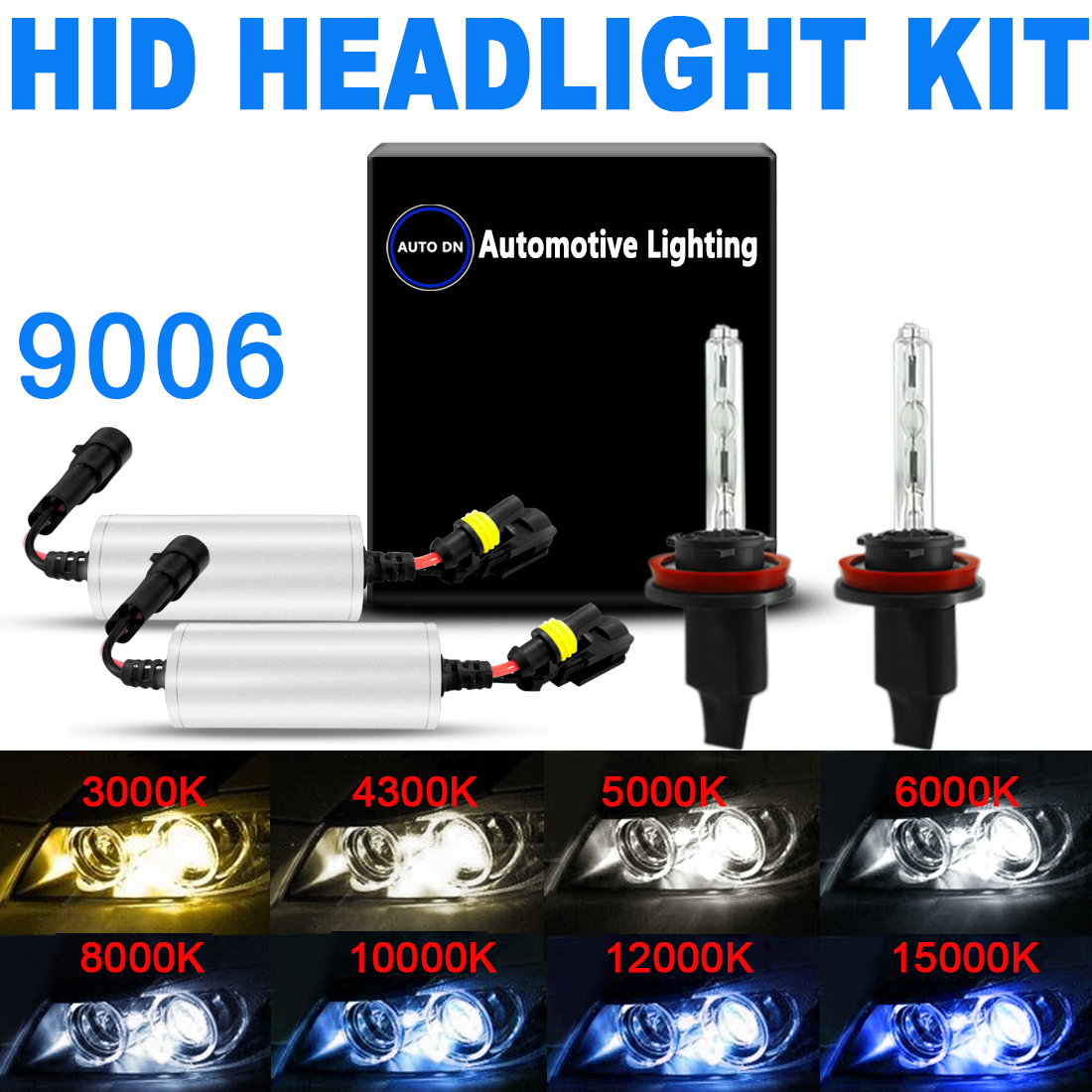 2x Bullet Xenon Hid Headlight Bulb 9006 5k 6k 8k 10k Ysv Low Beam regarding measurements 1100 X 1100