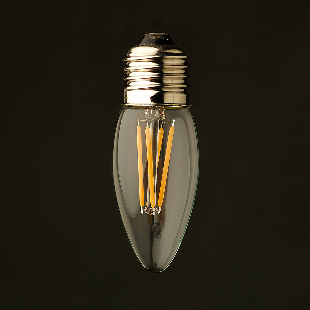 3 Watt Dimmable Filament Led Candle Bulb intended for size 1000 X 1000