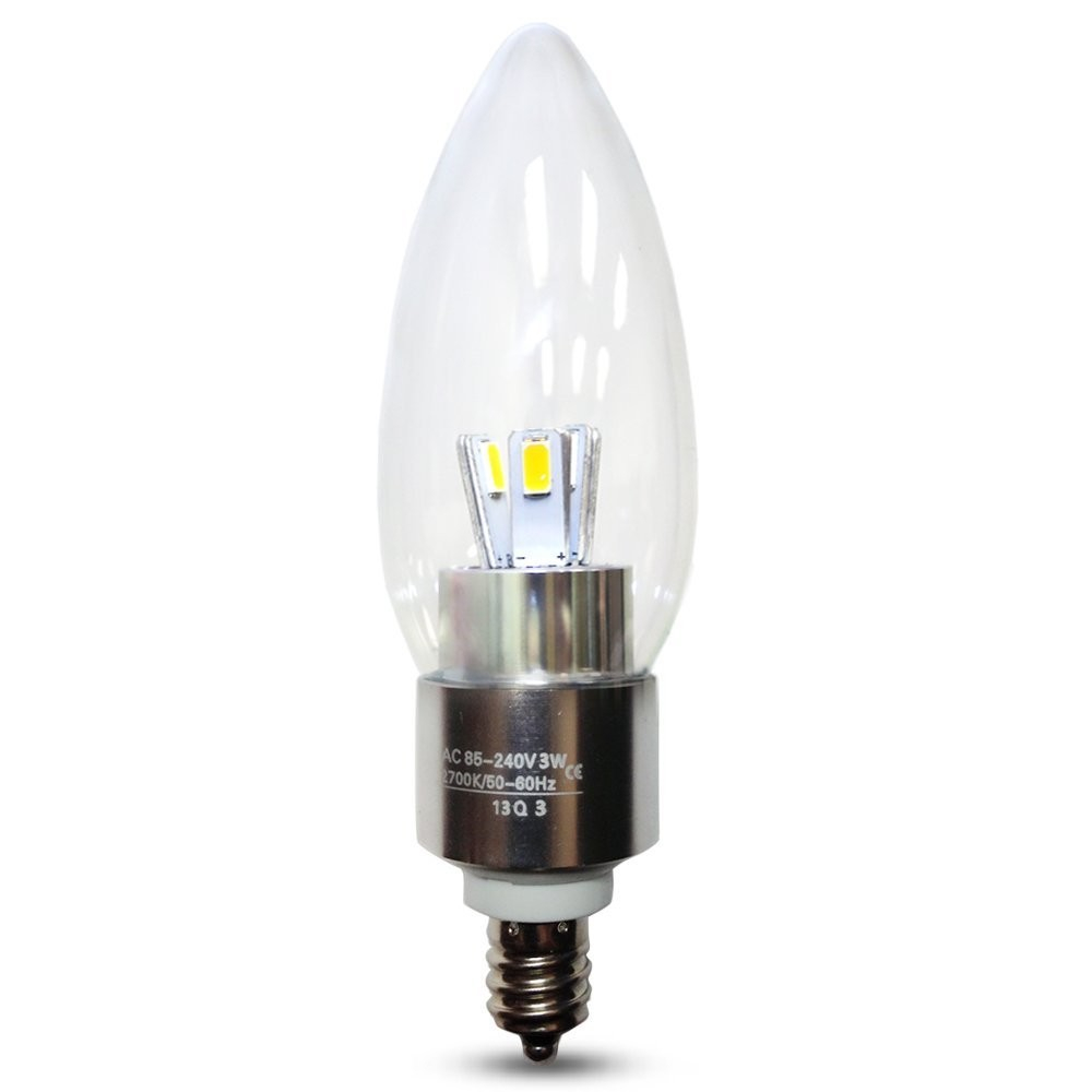 3watt Clear Led Candelabra Bulb Warm White Led Candle Bulb Torchstar with size 1000 X 1000