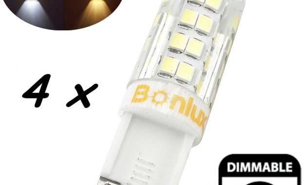 4 Packs 4w G9 Led Light Bulb Dimmable Crystal Corn Bulb 40w Halogen for proportions 1000 X 1000