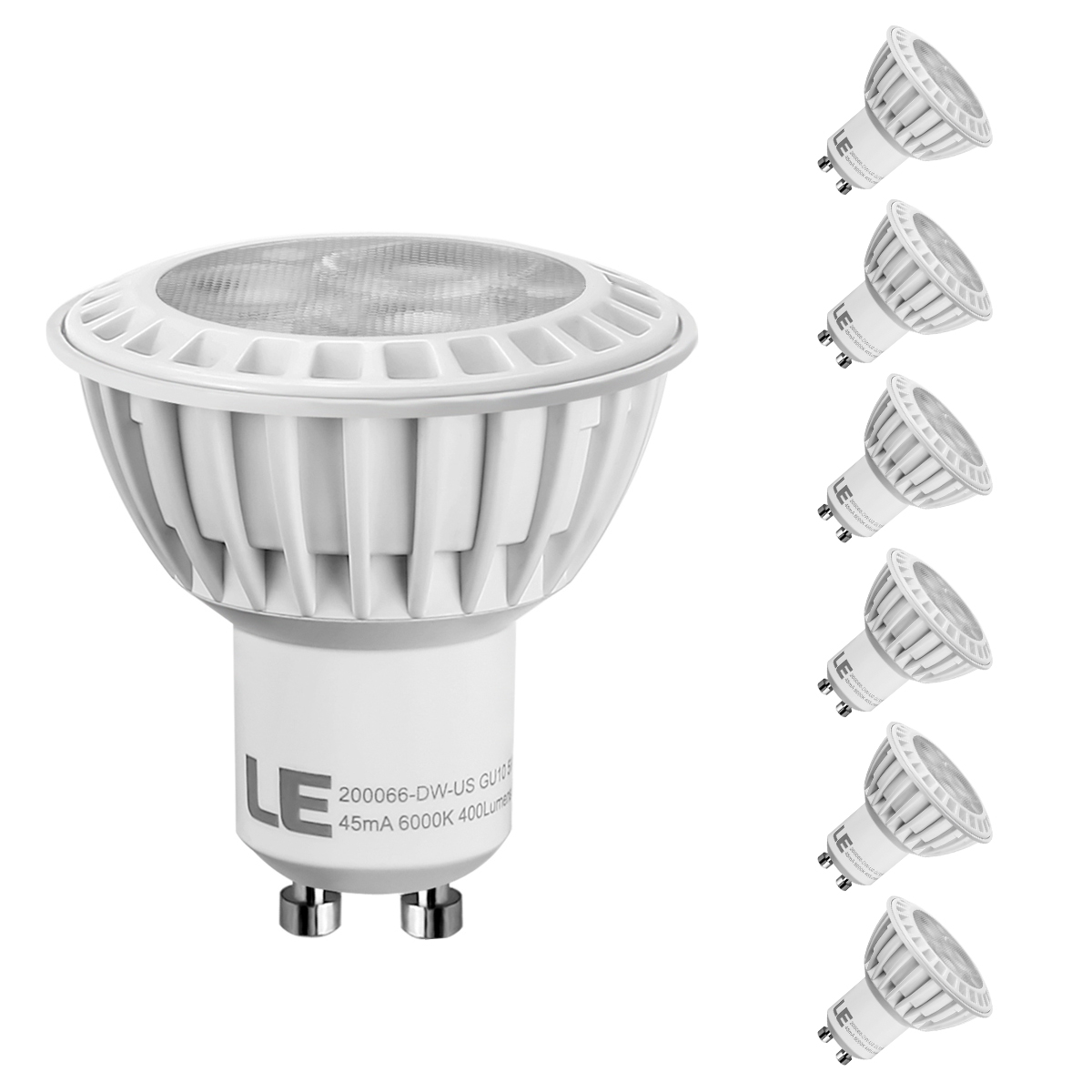 5w Gu10 Led Warm White Light Bulbs Dimmable 3000k Pack Of 6 Units Le intended for dimensions 1200 X 1200