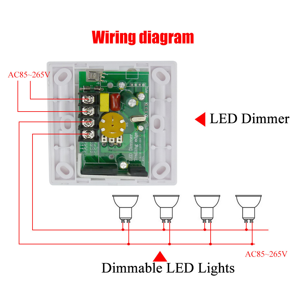 Ac85 265v 200w Led Dimmer Ir Knob Remote Control Switch For Dimmable with measurements 960 X 960