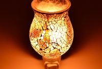 Amber Color Glass Mosaic Night Light Lighting Decor Home in dimensions 1500 X 1500