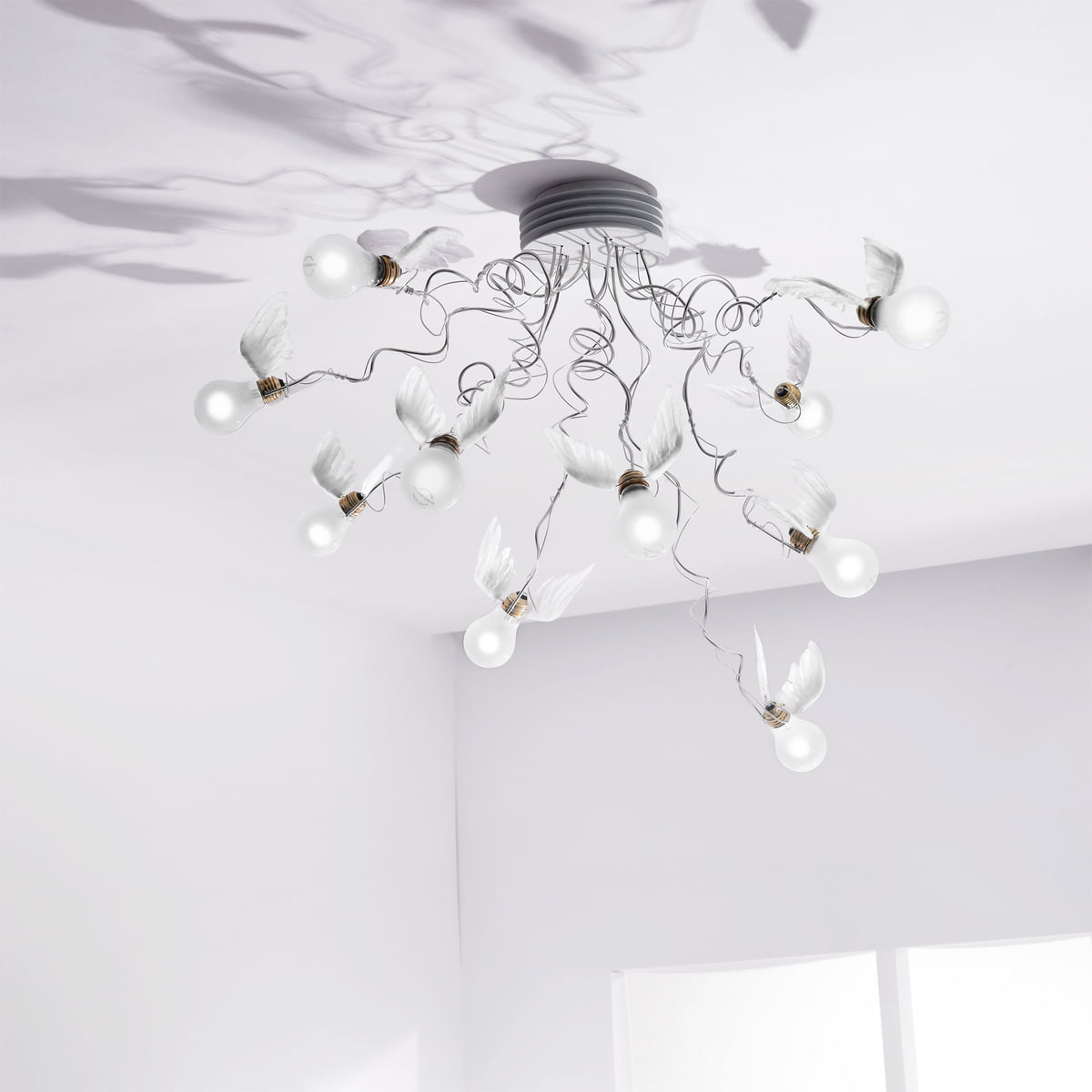 Birdies Nest Ceiling Lamp Ingo Maurer inside dimensions 1200 X 1200