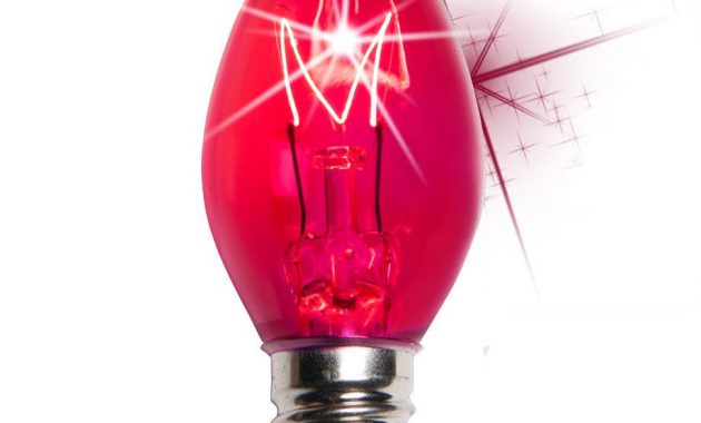 C7 Twinkle Pink Christmas Light Bulbs 7 Watt Bulbs Christmas pertaining to size 919 X 919