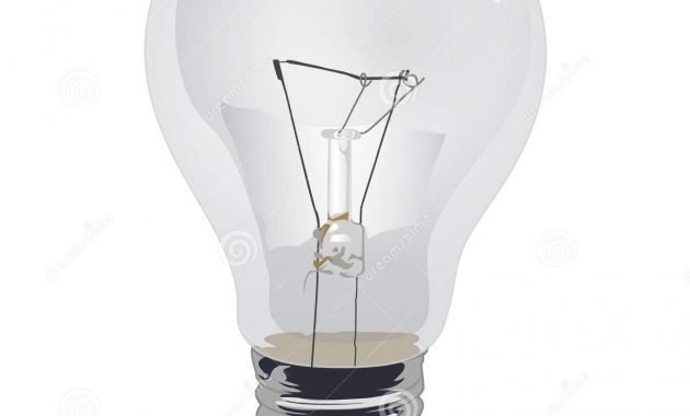 Clear Incandescent Light Bulb Stock Vector Illustration Of for dimensions 1300 X 1390