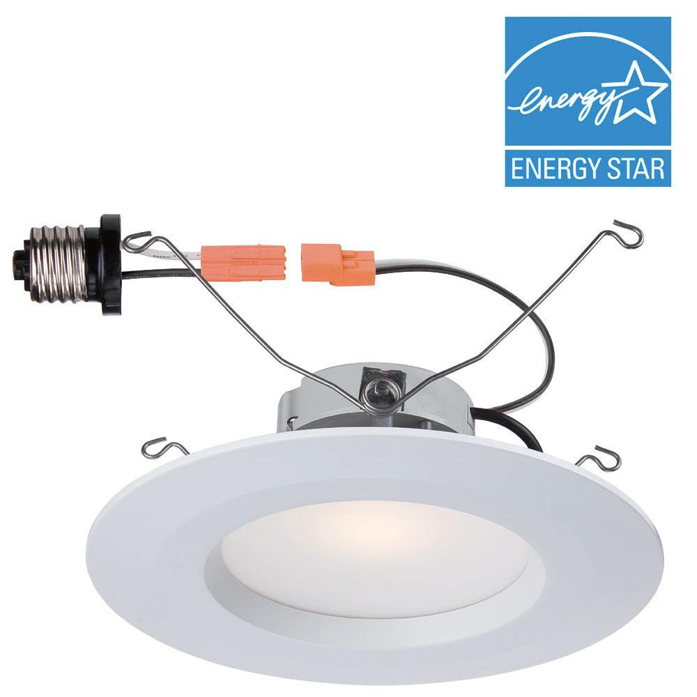 Commercial Electric 5 In And 6 In White Recessed Led Trim With within sizing 1000 X 1000