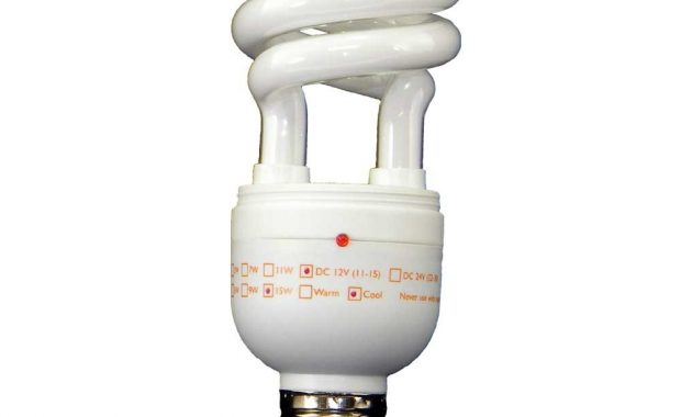 Compact Fluorescent Bulb 15 Watt 12 Volt Dc Spiral 6400k Cool throughout proportions 1017 X 1000