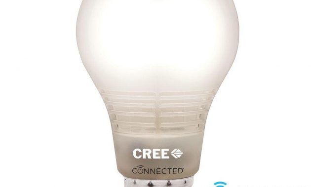 Cree Connected 60w Equivalent Soft White A19 Dimmable Led Light Bulb regarding measurements 1000 X 1000