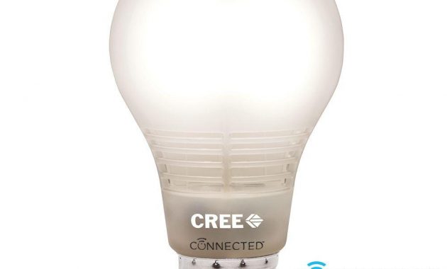 Cree Connected 60w Equivalent Soft White A19 Dimmable Led Light Bulb with measurements 1000 X 1000