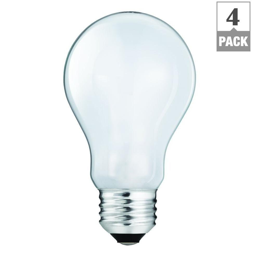 Ecosmart 60 Watt Equivalent A19 Halogen Soft White Light Bulb 4 in sizing 1000 X 1000