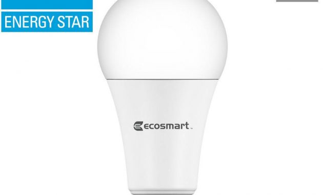 Ecosmart 60 Watt Equivalent A19 Led Non Dimmable Light Bulb Soft with dimensions 1000 X 1000