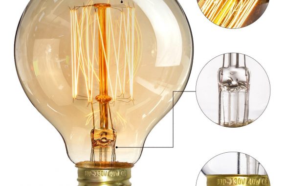 Edison Bulbs Elfeland 40w Antique Vintage Light G80 Amber Glass throughout measurements 1500 X 1500