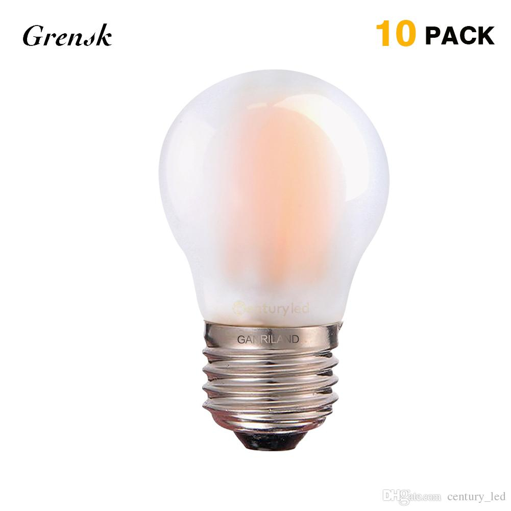 Edison Led Filament Bulb G45 Frosted Class Shape 4w 2700k Globe within proportions 1001 X 1001