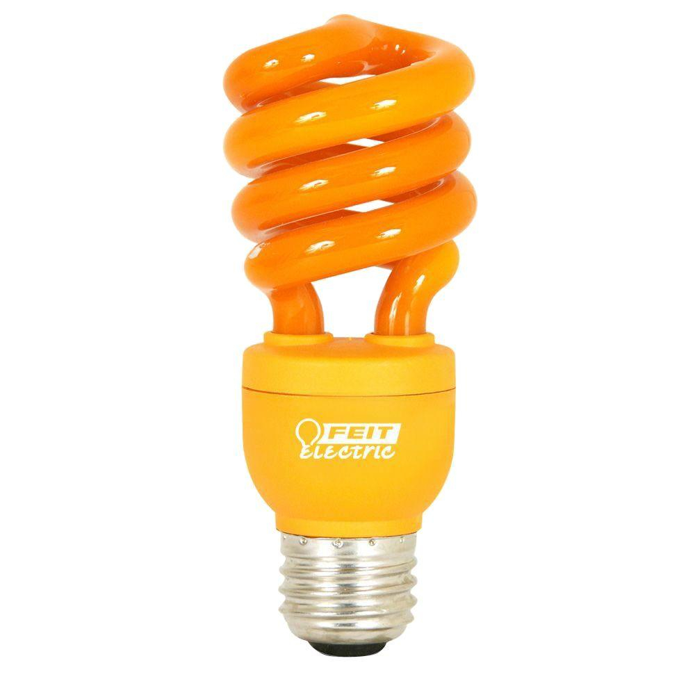 Feit Electric 60w Equivalent Orange Colored Spiral Cfl Light Bulb regarding dimensions 1000 X 1000