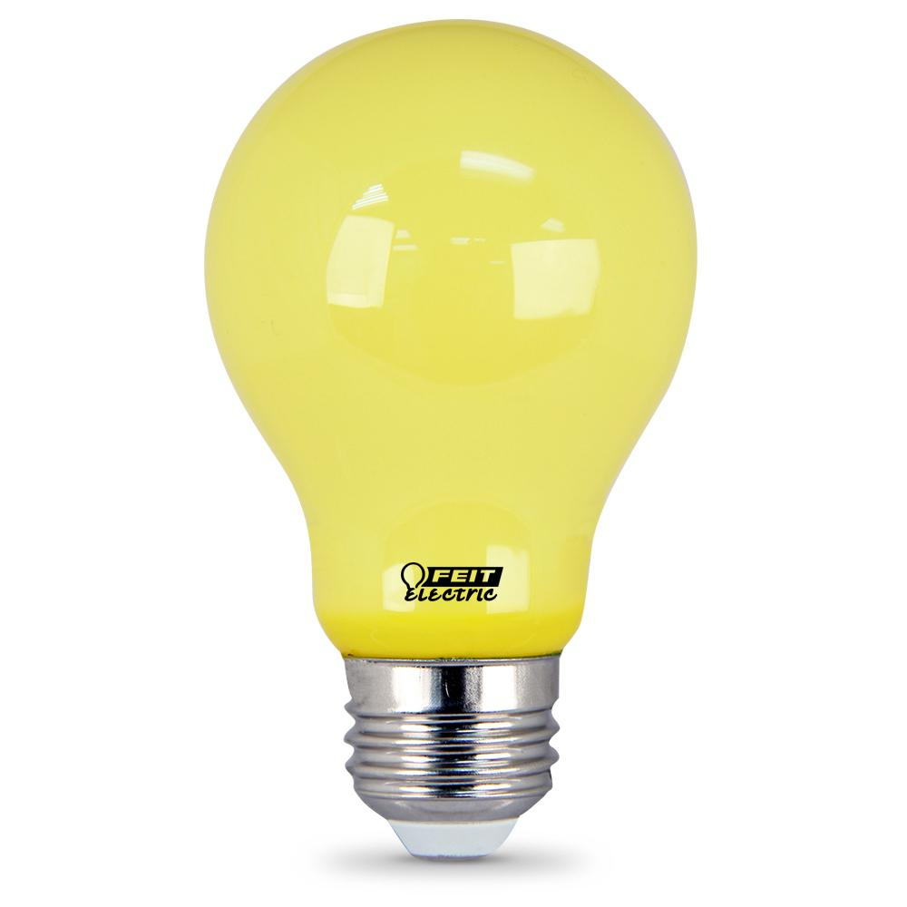 Feit Electric 60w Equivalent Yellow Colored A19 Led Bug Light Bulb in dimensions 1000 X 1000