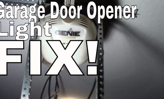 Fixchange The Light Bulb In Your Garage Door Opener Genie regarding size 1280 X 720