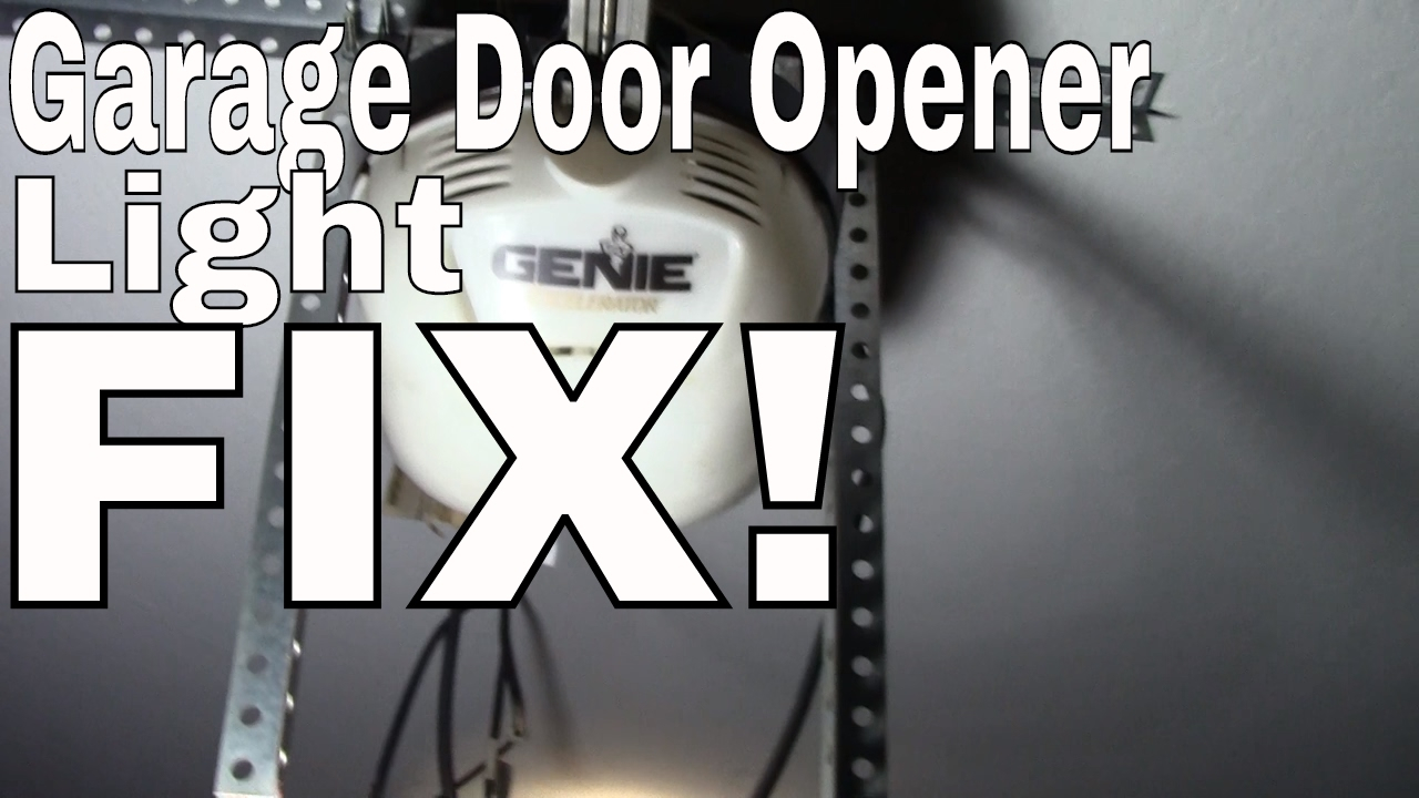 Fixchange The Light Bulb In Your Garage Door Opener Genie with regard to proportions 1280 X 720