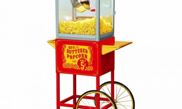 Funtime Carnival Style 8 Oz Popcorn Machine Cart Ft860cr The within size 1000 X 1000