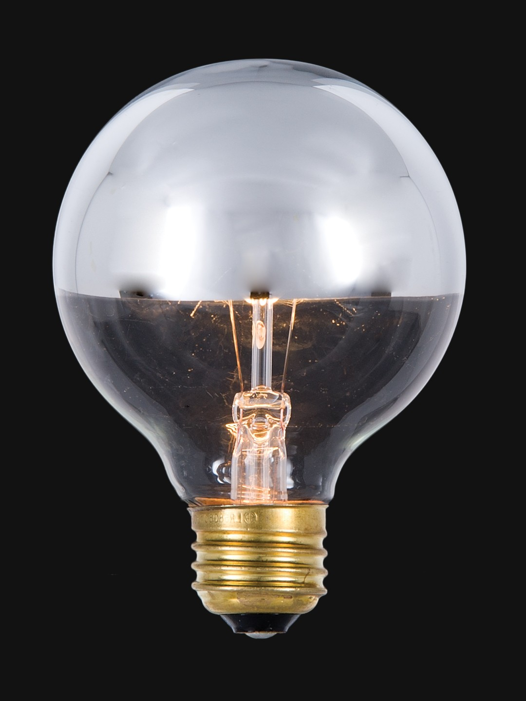 G25 60with 130v 3 Globe Clear Light Bulb With Silver Bowl E26 pertaining to size 1080 X 1440