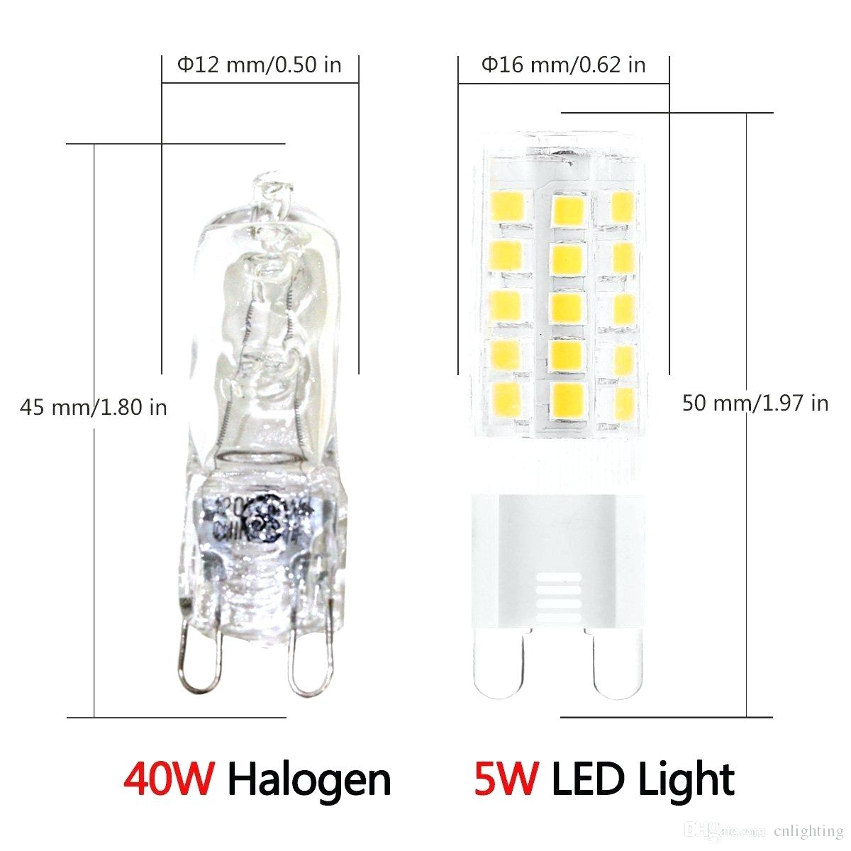 G9 Halogen Led Light Bulbs 5 Wattequivalent To 40 Watt Bulb 120 Volt with regard to sizing 1200 X 1200