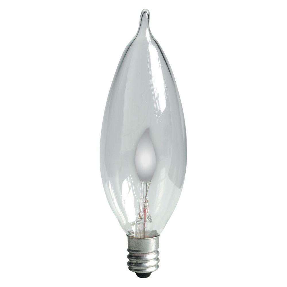 Ge 3 Watt Incandescent Ca10 Bent Tip Candelabra Base Clear Flicker within measurements 1000 X 1000