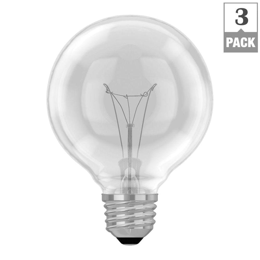 Ge 40 Watt Incandescent G25 Globe Double Life Clear Light Bulb 3 within measurements 1000 X 1000