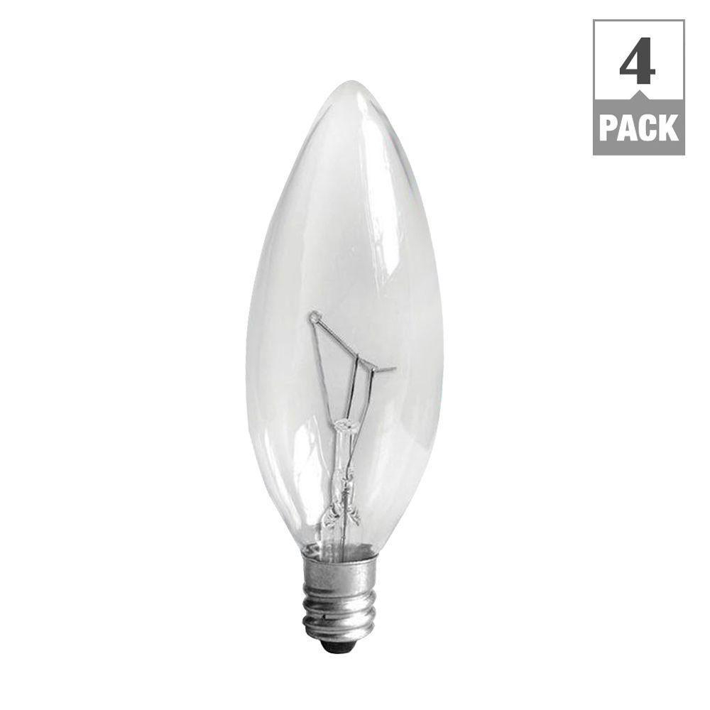 Ge 60 Watt Incandescent B10 Candelabra Base Double Life Multi Use for proportions 1000 X 1000
