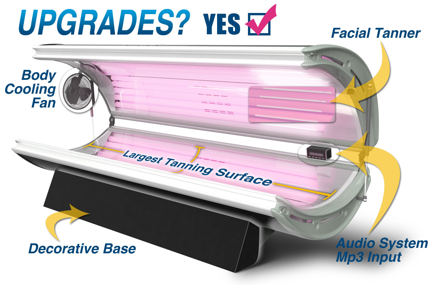 Get Your 16 Bulb Home Tanning Bed With The Best Upgrades with regard to dimensions 1500 X 989