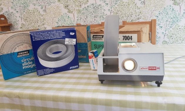 Gnome Supreme 300 Slide Projector With Spare Bulb And 4 Circular inside size 1024 X 768