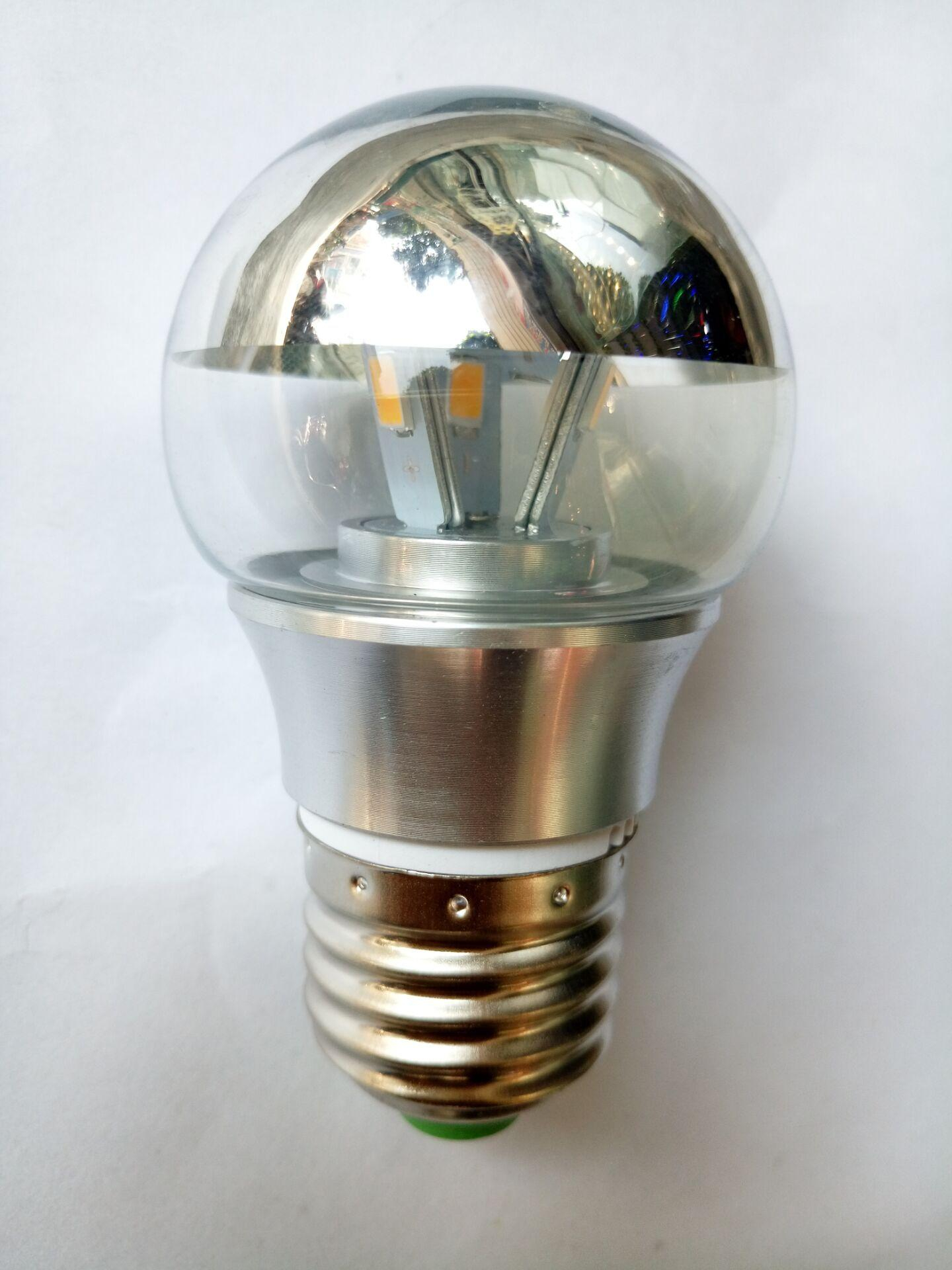 Half Chrome Top G45 Bulb 3w 5w E27 Warm White Light Led Lamp Bulb within proportions 1440 X 1920