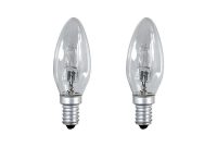 Halogen Light Bulbs 28 Watt E14 C35 Clear 2 Pack for size 1000 X 1000