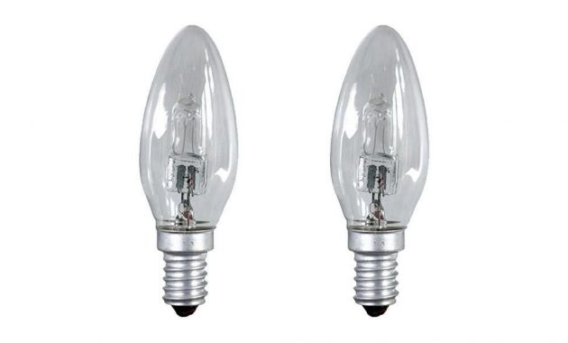 Halogen Light Bulbs 28 Watt E14 C35 Clear 2 Pack for size 1000 X 1000