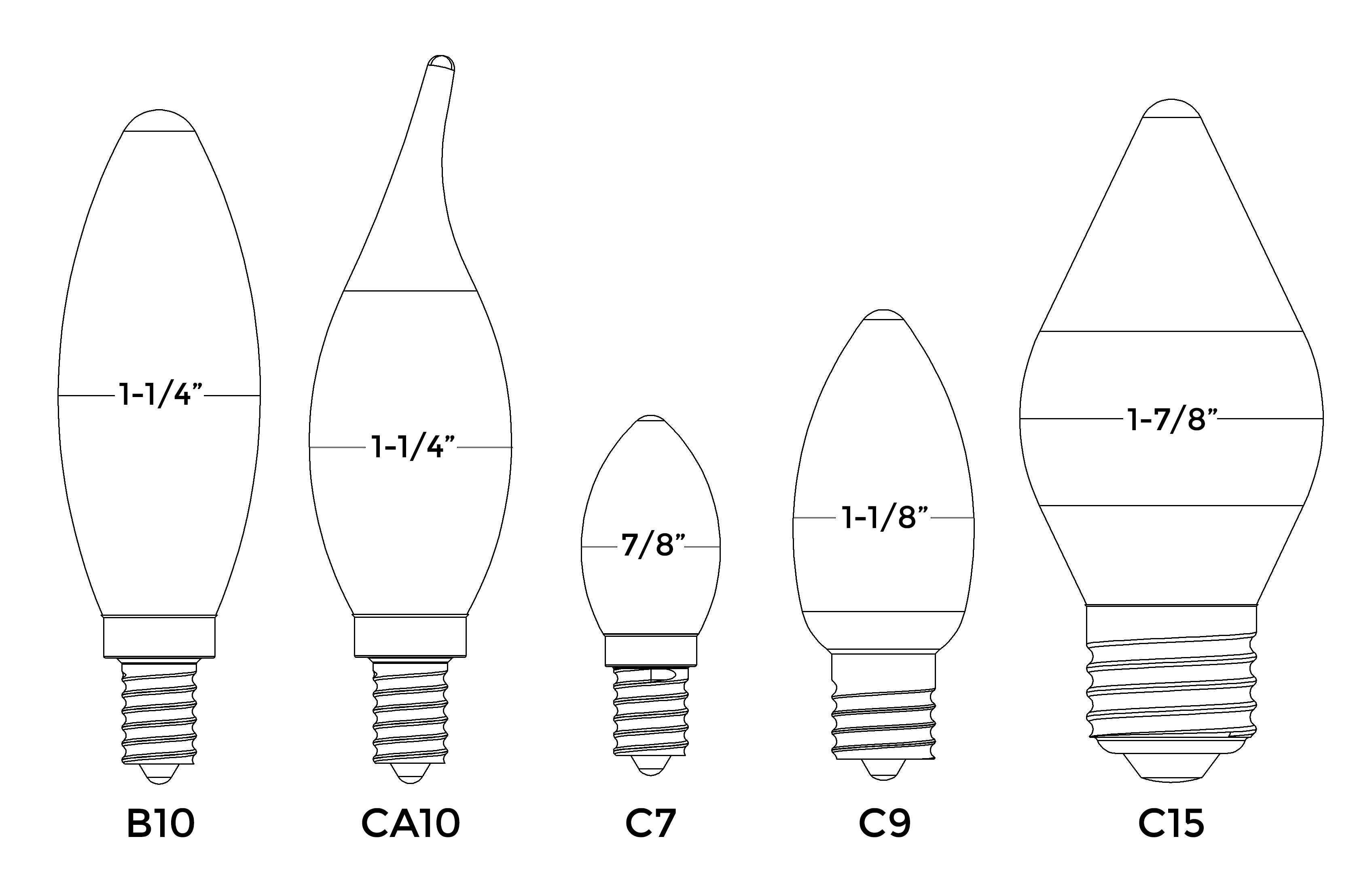 Home Lighting 101 A Guide To Understanding Light Bulb Shapes Sizes pertaining to measurements 3392 X 2216