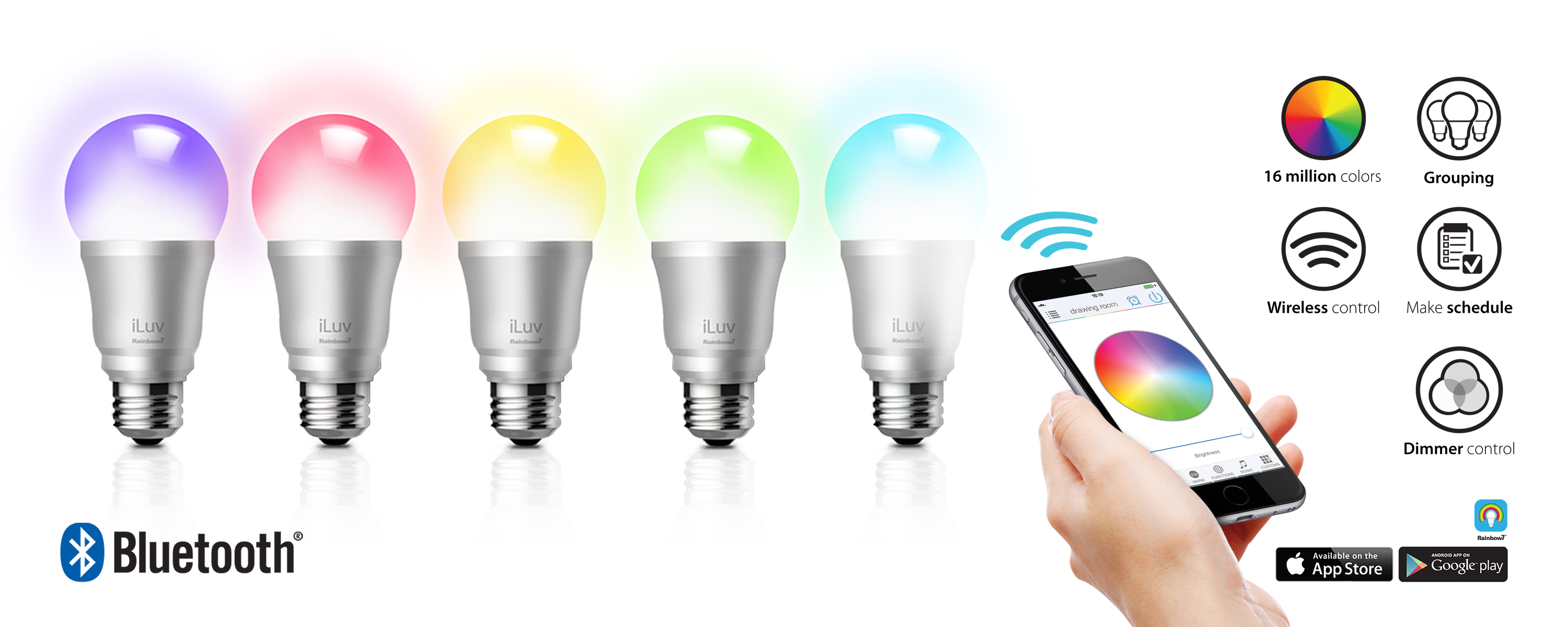 Iluv Introduces New Rainbow7 Smartphone Controlled Multicolor Led in size 6000 X 2400