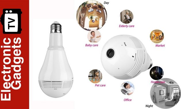 Led Light Bulb Security Camera With 360 Degree Fisheye Motion in measurements 1280 X 720