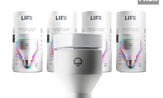 Lifx 75w Equivalent A19 Multi Color Dimmable Wi Fi Smart Connected throughout measurements 1000 X 1000