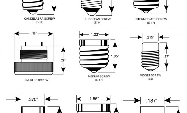 Light Bulb Size Chart Regarding Home Housestclair pertaining to proportions 1298 X 1404