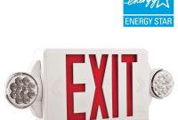 Lithonia Lighting 2 Light Plastic Led White Exit Signemergency in proportions 1000 X 1000