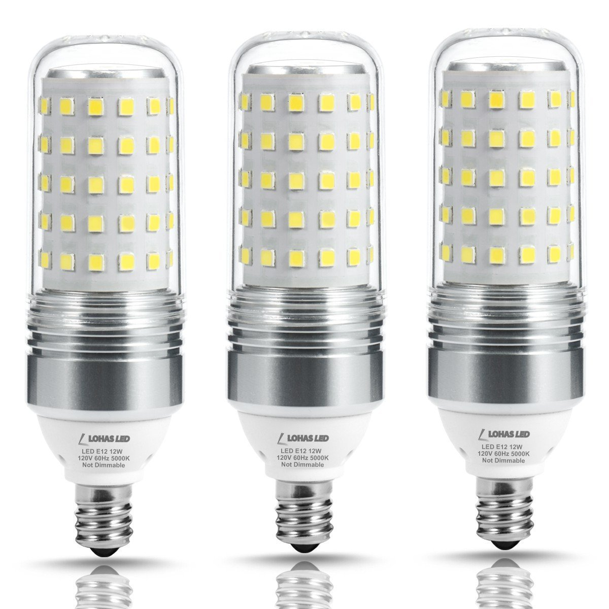 Lohas 100w Equivalent Led Candelabra Light Bulbs12w Led Corn Bulb intended for dimensions 1200 X 1200