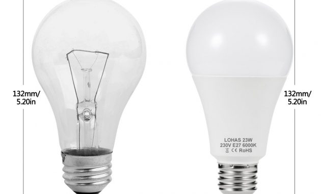 Lohas Led A65 E27 Edison Screw Bulbs 200w Equivalent 23w Led Light with dimensions 1200 X 1200