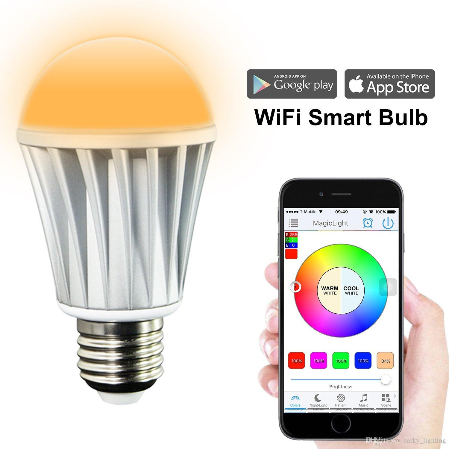 Magicbulb Wifi Smart Led Light Bulb Smartphone Controlled Sunrise intended for measurements 1500 X 1500