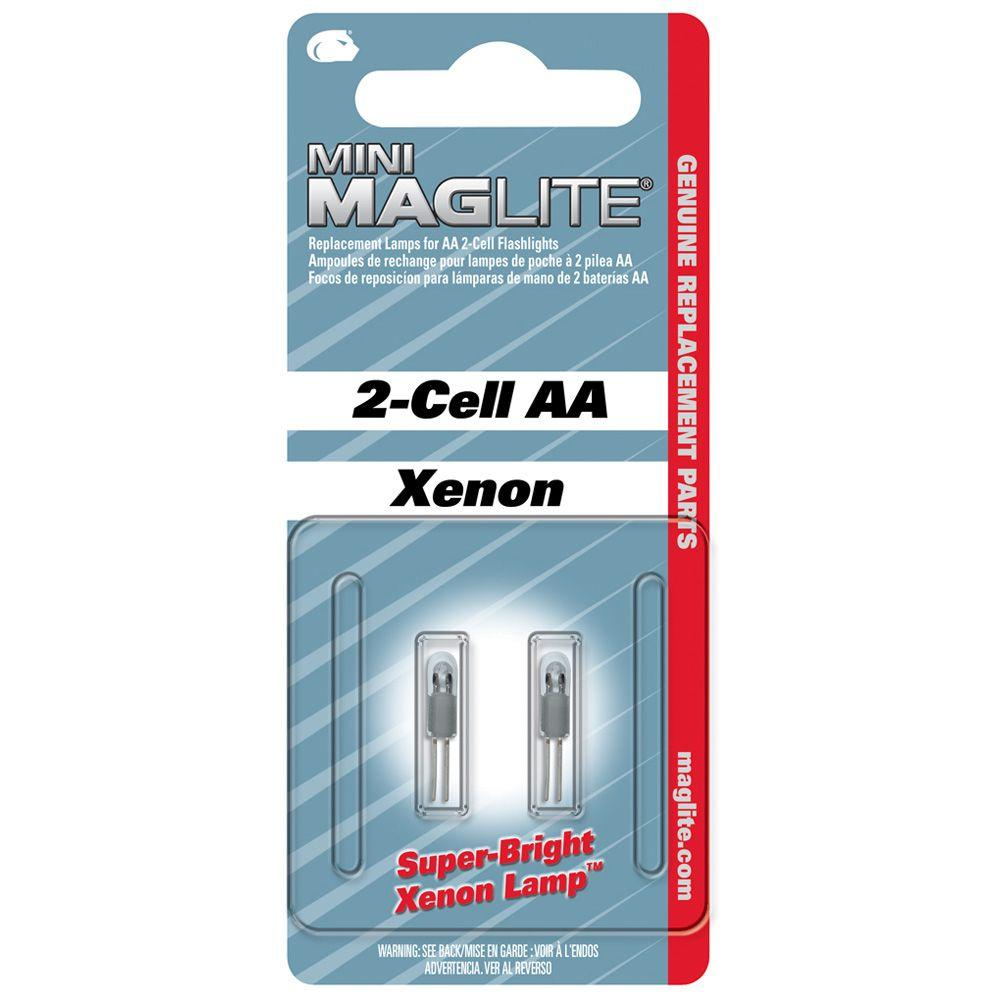 Maglite Xenon Replacement Lamps For 2 Cell Aa Flashlights 2 Pack intended for proportions 1000 X 1000