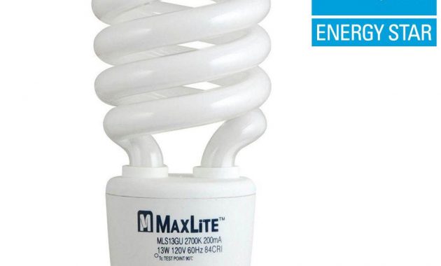 Maxlite 60w Equivalent Soft White 2700k Spiral Cfl Light Bulb in measurements 1000 X 1000