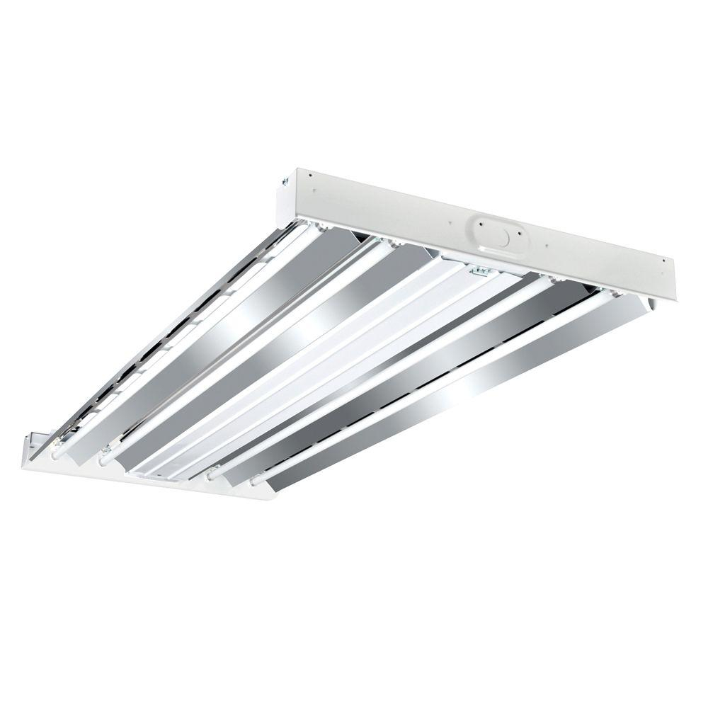 Metalux 4 Ft 4 Lamp White T8 Fluorescent Industrial Grade High Bay intended for measurements 1000 X 1000