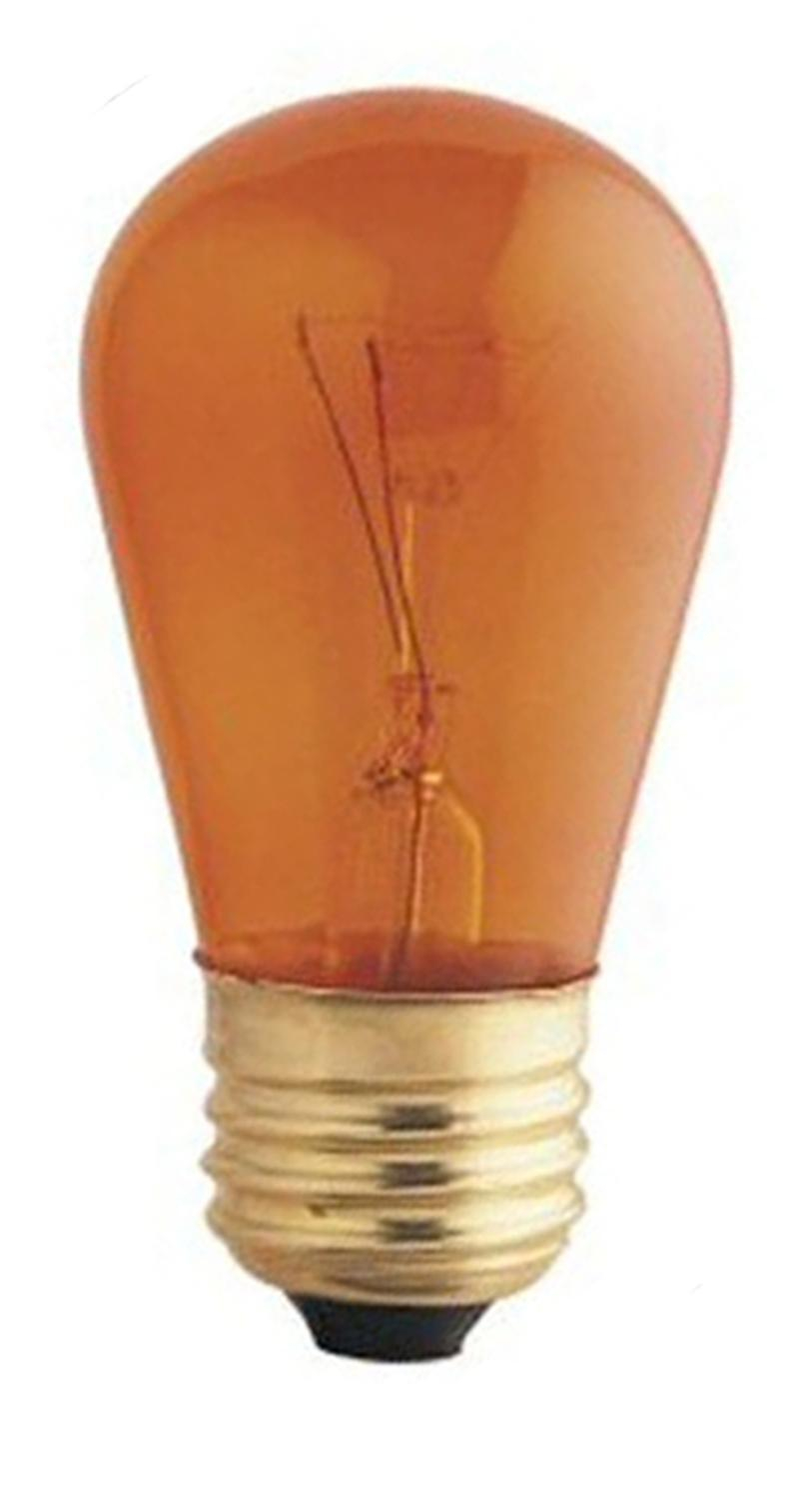 Pack Of 20 Transparent Amber E26 Base Replacement S14 Light Bulbs throughout proportions 813 X 1499