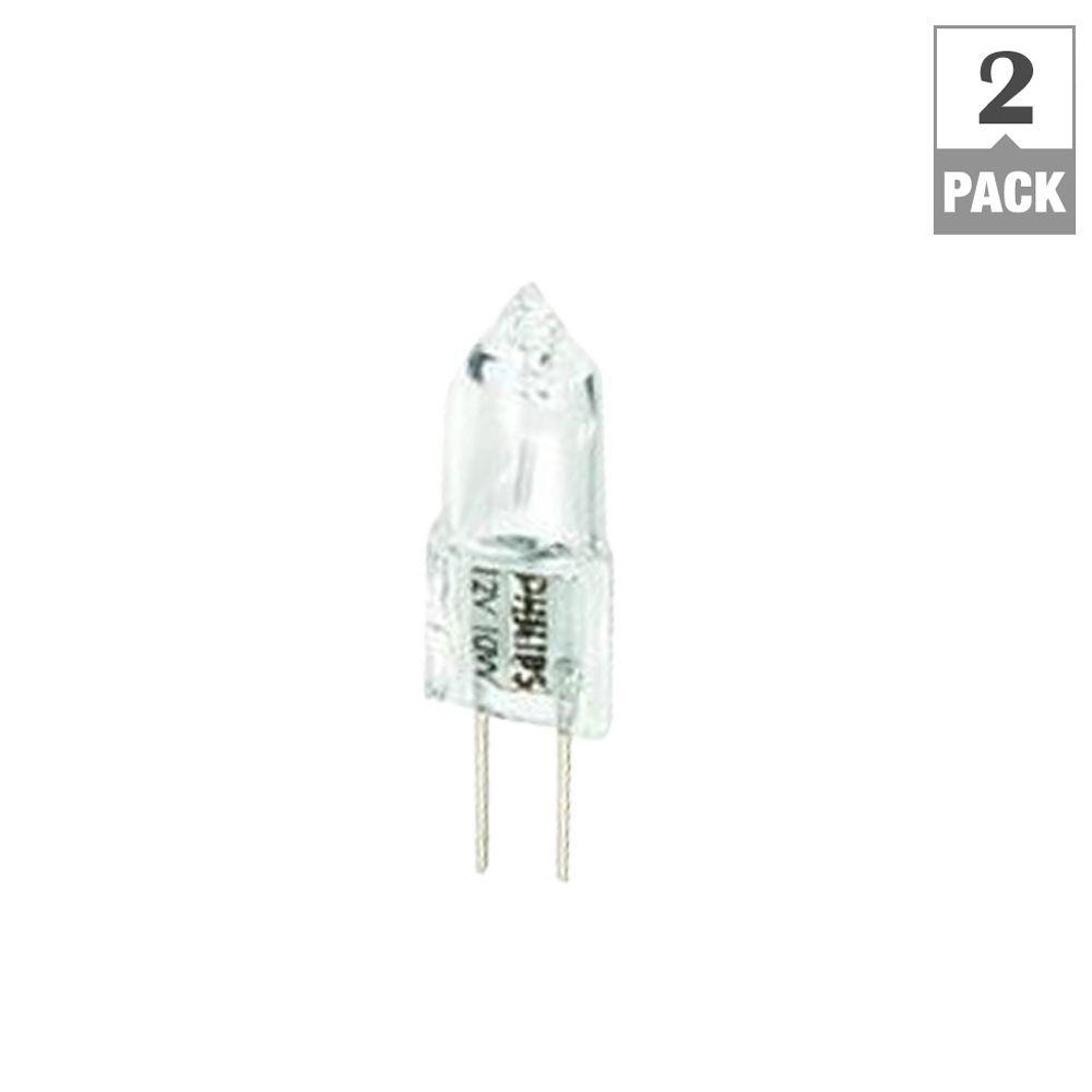 Philips 10 Watt T3 Halogen 12 Volt Landscape Light Bulb 2 Pack for proportions 1000 X 1000